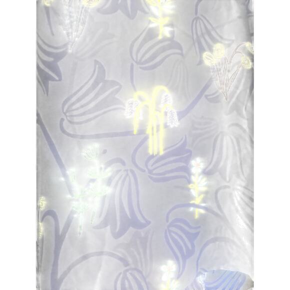 Women's Ann Taylor Loft LS Black, Purple Floral Top, Size Sm., EUC - Picture 5 of 5